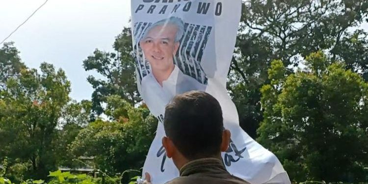 Poster Ganjar Sudah Dicopot Dan Mendapat Tanggapan Dari Pemerintah Kota Pematang Siantar