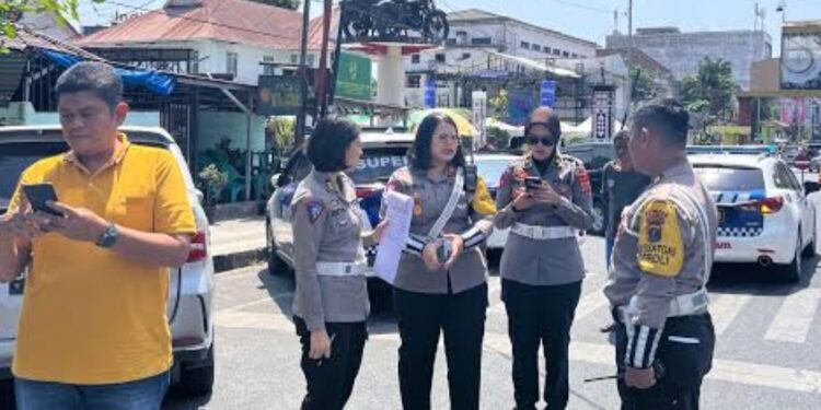 Polres Pematangsiantar Meninjau Kondisi Jalan Untuk Cabang Olahraga Sepeda Untuk PON XXI Tahun 2024 Nanti.
