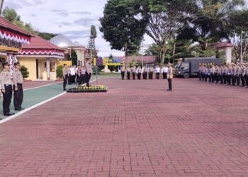 Dalam Pengaman Pilkada 2024 Nanti Polres Simalungun Kerahkan 450 Personilnya.