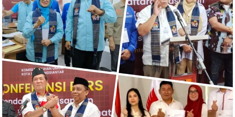 Ke Empat Paslon Walikota dan Wakil Walikota Dinyatakan Lulus Syarat Administrasi Di Pilkada 2024 Ini.