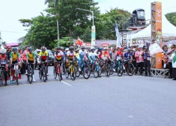 Peserta Balap Sepeda Putri Di PON XXI Telah Dilepas Di Pematangsiantar