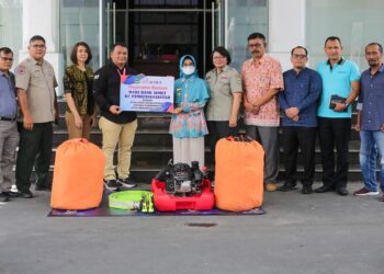 Pemko Pematangsiantar Mendapatkan Alat Kebencanaan Dari Bank Sumut.