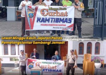 Polres Pematangsiantar Gelar Minggu Kasih di Gereja-gereja