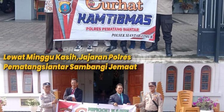 Polres Pematangsiantar Gelar Minggu Kasih di Gereja-gereja